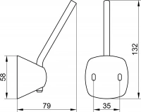 Держатель для запасных рулонов Keuco City.2 02763