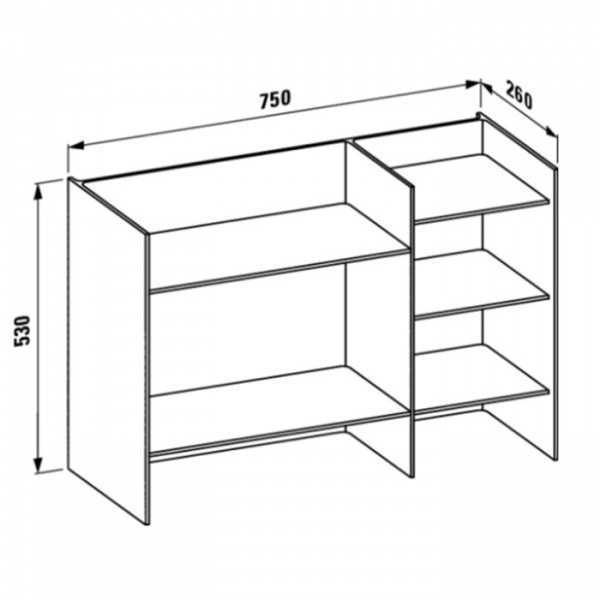 Laufen Kartell Стеллаж, 75х26х53см, пластик, цвет: изумрудный зеленый