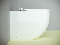 Напольный приставной унитаз Metropol Rimless Ceramica Nova белый CN4004