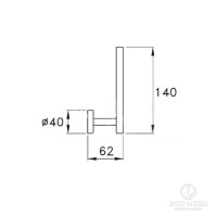 Stella Lucilla Держатель запасного рулона туалетной бумаги, подвесной 1035 цвет: хром