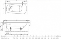 Ванна стальная Bette (Бетте), 170х70 прямоугольная, встраиваемая