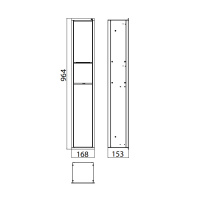EMCO Asis 150 Модуль для унитаза встраиваемый, корзина для мусора, Держатель бумаги, ершик, хром/белый ELS