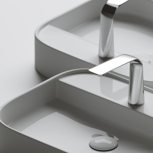 Умывальник чаша накладная прямоугольная Element 550*450*110мм Ceramica Nova белый 