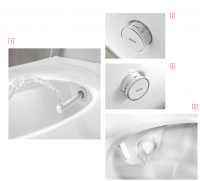 TECEone Унитаз-биде подвесной 54х35.8х35см, цвет: белый