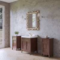 TW Veronica Nuovo комплект мебели с 2-мя дверцами, с доводчиками Blum, ручки: бронза, 68см, Цвет: noce