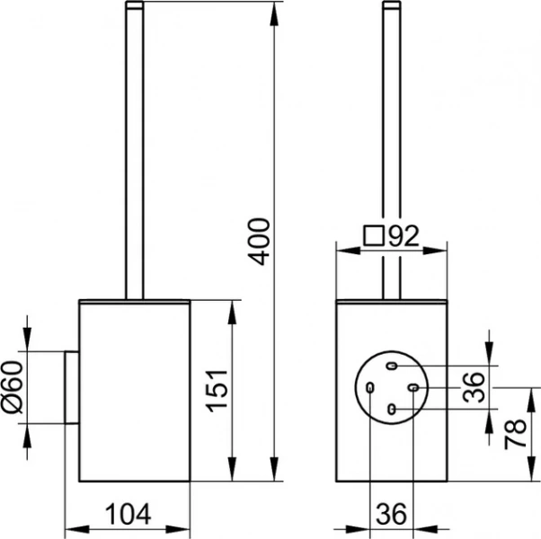 Ершик Keuco Edition 90 19064010101 подвесной
