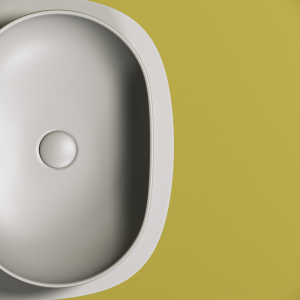 Умывальник чаша накладная овальная (цвет Антрацит Матовый) Element 600*415*135мм Ceramica Nova антрацит матовый 