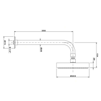 Nicolazzi Doccia Верхний душ, Ø 20см, цвет: хром