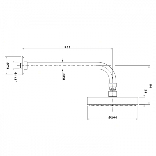 Nicolazzi Doccia Верхний душ, Ø 20см, цвет: хром