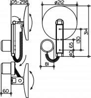Косметическое зеркало Keuco iLook Move 17612 2 019000 с подсветкой