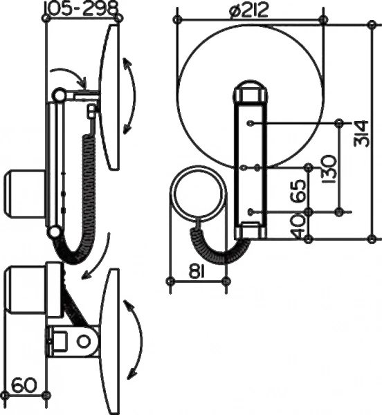 Косметическое зеркало Keuco iLook Move 17612 2 019000 с подсветкой